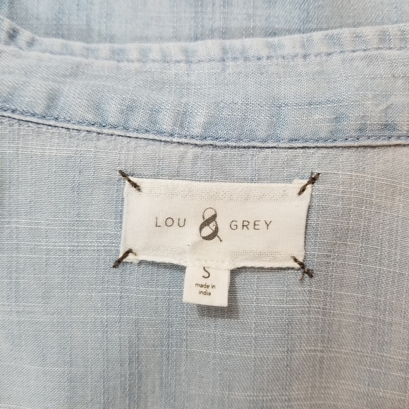 Lou and Grey Denim Chambray Dress, Size S - Picture 14 of 14